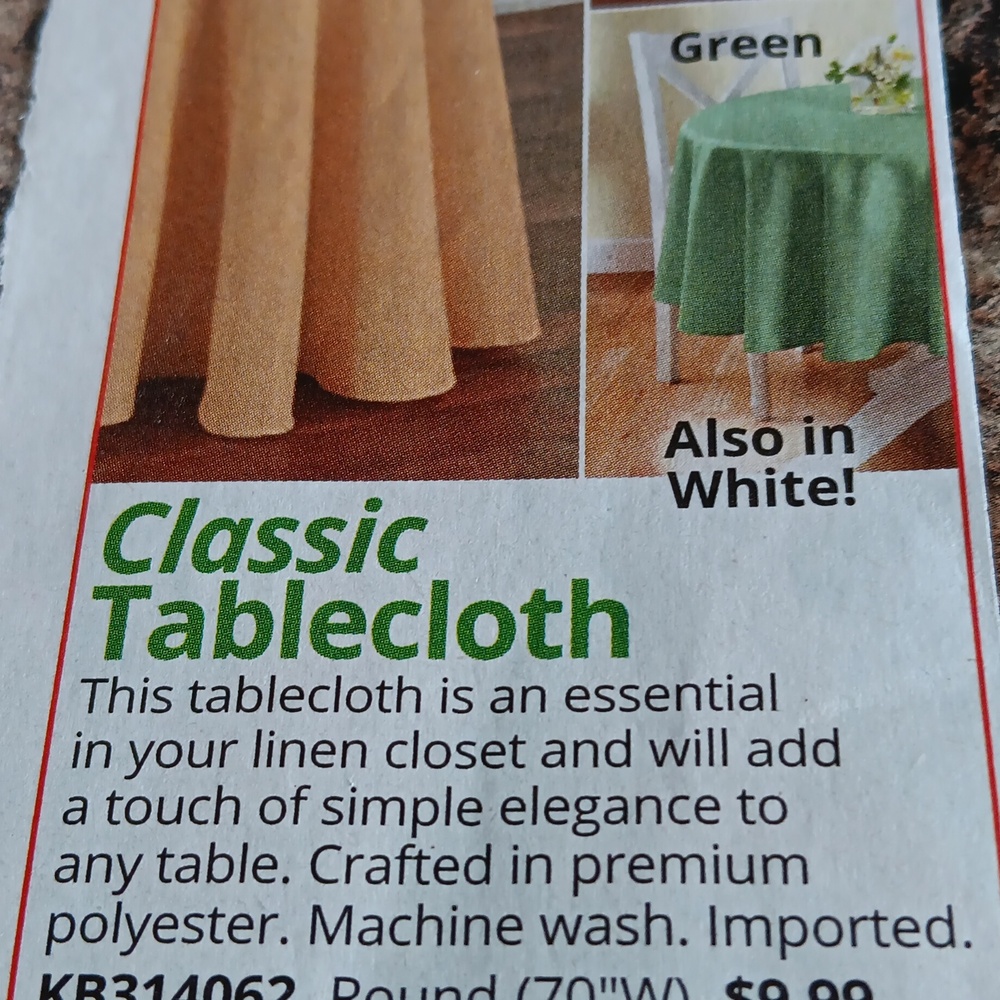 Yellow Tablecloth - Picture 6 of 6